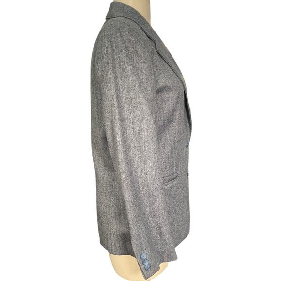 The Individualist at Nordstrom 100% Wool Size 10 Light Blue Blazer Work Wear - Picture 4 of 10
